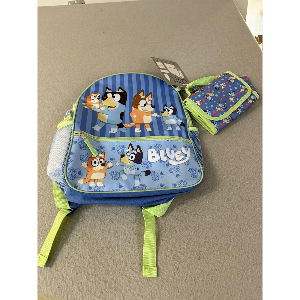 Bluey Kids 5 Piece Backpack Set‎ Lunch Bag Water Bottle Accessory Innovations